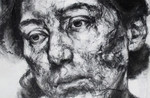  Alison Lambert, 'Ida', charocal and pastel on paper, 130 x 116 cm, 2012
