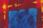 Alison Berry Red Yellow Blue Tartan Height 20cm x Width 20cm x Depth 3.5cm Oil on Oak.jpg