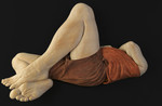 Relief Study of Andrew Lying Down in Brown Shorts 1 