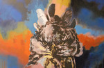 Jim Starr, Harpy Eagle, 2015, acrylic and mixed media on canvas, 122x82cm