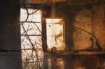 Abandoned House Window, cyanotype with litho, 70 x 50 cm.jpg
