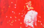 24. The Dreams： The Cowherd Star  120 x 60 cm   Acrylic on Canvas  2016                    梦 --- 牛郎星   布面丙烯.JPG