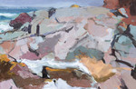04 High Tide Rennie's Rocks, Devon / Oil on canvas / 30cmx40cm.jpg