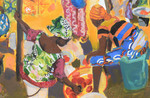 05 Market in Natitingou, Benin / Acrylic on canvas / 89cmx117cm