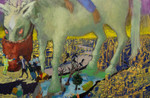 Michael Johnson View of London with a Pale Horse 90x69.jpg