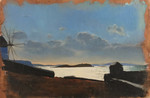 T Watson Mykonos in April, oil on canvas, mounted on board, 30 x 42 cm, 2021.jpg