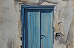 T Watson, Doorway, Sigri, gouache on paper on linen, 40 x 30 cm , 2022.jpg