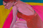 Woman on a pink towel by Justine Bower.JPG